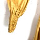 Zimmermann  Womens Silk Wrap Dress Asymmetric Ruffle Hem Tie Belt Yellow Size 6 Photo 6