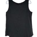 Universal Standard  Women's Black Ribbed Stretch Sleeveless Tank Top Size M 18-20 Photo 2