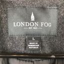 London Fog  Women’s Wool Charcoal Gray Pea Coat Photo 7