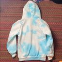 SheIn BLUE TIE DYE PULLOVER HOODIE Photo 4