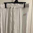 Flowy White Beach Coverup Pants Size 8 Photo 2