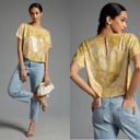 Pilcro ANTHROPOLOGIE  Yellow Sequin Tech Top Size XXS / XS Photo 1