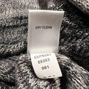 cupio  Marled Gray Stripe Asymmetrical Hem Knit Sweater Top S Photo 11