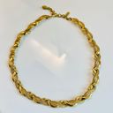 Monet Vintage Chunky Tarnish Resistant Luxe Gold Chocker Logo Necklace  Photo 0