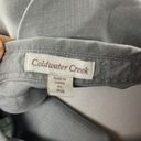 Coldwater Creek  pindot tencel dolman button down shirt size 14p Photo 5