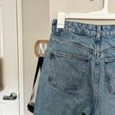 ZARA  | Women’s Denim Cut Off High Waisted Shorts Medium Wash Size 4 Photo 7