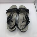 Abeo Quartz Black Leather Sandals size 7 slingback E3 Photo 3