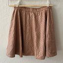 Sunday in Brooklyn Anthropologie  Laser Cut Astral Swing Skirt Blush Pink Photo 4