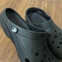 Crocs  Black Classic Rubber Slip On Clogs Size 10 Women’s 8 Men’s $50 Photo 2
