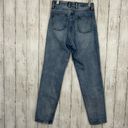 Brandy Melville J. Galt Shanghai High Rise Straight Leg Light Wash Cotton Jeans Small Photo 2