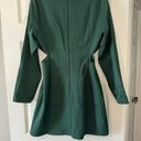 Lush Clothing Lush Long Sleeve O Ring Cut Out Skater Dress Forest Green Photo 3