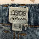 ASOS  RIPPED DISTRESSED PATCH BLUE DENIM BOYFRIEND BUTTON FLY JEANS 6 Photo 9