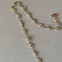 Madewell NWOT  Enamel Daisy Bohemian Necklace - 19 Photo 2