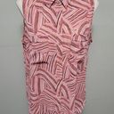 Apt. 9  aerial pink patterned sleeveless button down size large Photo 0