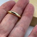 Boutique 14K vermeil 1/4” wide dome ring  size 8. Photo 5