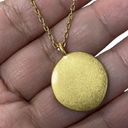 Madewell  Gold Tone Circle Round Charm Pendant Necklace Photo 1