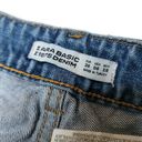 ZARA  basics beaded embroidered denim jean shorts with a raw hem size 6. Photo 3