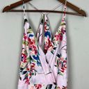 Lush Clothing LUSH Maxi Dress Women Large Pink Floral Surplice V-Neck Sleeveless Summer Spring Photo 1