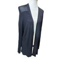 Croft & Barrow  Black 100% Rayon Open Long Cardigan 1X-EUC Photo 5