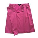 Talbots  Skirt Raspberry Pink Faux Wrap Pockets Career Dressy Lined Skirt Size 8 Photo 4