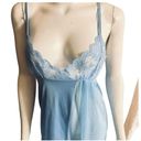Frederick's of Hollywood 80’s Sky Blue Frederick’s of Hollywood Lace Lingerie Slip Maxi Dress  Sz Small Photo 1