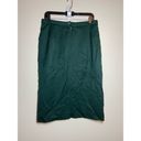 Pendleton VTG  Straight Pencil Skirt 100% Wool Back Slit Zipper Closure Green 12 Photo 3