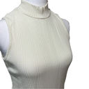 Cyrus  mock neck sleeveless top in white cream Photo 1