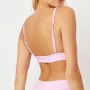 Frankie’s Bikinis NWT  Gavin Ribbed Scoop Bikini Top - love pink Photo 1