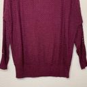 Lane Bryant  Women’s Size 14/16 Burgundy Knit Dolman Sweater Photo 5