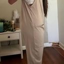 Trendy Queen Womens Jumpsuits Casual Summer Onesie Rompers Sleeveless Loose Baggy Overalls Jumpers with Pockets 2024 Clothes Tan Photo 1