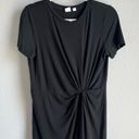 Gap  Women’s M Black Twist-Knot T-Shirt Dress Photo 3