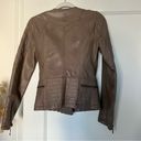 Bernardo Collection by  Taupe Faux Leather Quilted Moto Jacket XS GUC Photo 7