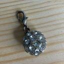 Round Faux Diamond Disco Ball Charm Clip Zipper Bag Pull Silver Photo 0