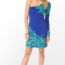 Lilly Pulitzer Lily Pulitzer One Shoulder Blue Whitaker Dress Photo 1