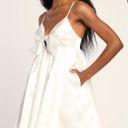 Lulus White Babydoll Dress Photo 0