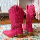 Hot Pink Cowgirl Boots Size 6.5 Photo 2