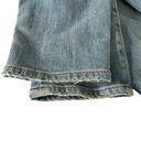 J Brand  Low Rise Cropped Jeans Distressed Blue Denim Halo Destruct Women Size 29 Photo 5