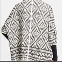 Joie  Tosca Aztec Black and White Open Cardigan M/L Photo 2