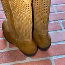 sbicca  selena tan western eyelet cutout boots Photo 5