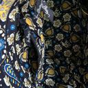 Vera Bradley  Eloise Ellie Blue Yellow Paisley Elephant Quilted Satchel Bag Photo 9