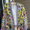 ZARA Satin Mutlicolor Belted Kimono Robe Photo 4