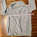 Maurice's  Solid Gray Front Button Asymmetrical Cardigan Size Large NWT Photo 6