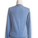 Brooks Brothers  Women Size M Lightweight Blue Merino Wool Crew Neck Sweater Photo 2