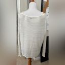 Vince  sheer off white with gold stripe top. Size M. Photo 2