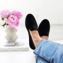 Birdies Black Starling Suede Flats Loafers 7 Photo 2