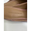 Rebecca Minkoff  Mika Mule Pink Kid Suede Slip On Leather Flats Women's 9M Preppy Photo 7