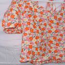 Blu Pepper Women's  Floral print Puff Sleeve Smocked Back Crop Top size medium Photo 2