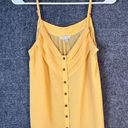 Naked Zebra  Cami Tank Top Size Medium Lined Yellow Casual Dressy Sleeveless Photo 3