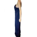 indigo. Jeffrey & Dara Vintage 90s Ultra Sparkly Twist Front Maxi Evening Dress Photo 5