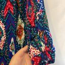 Maeve  Anthropologie Colorful Patterned Blouse Button Down Shirt Size 4 Photo 7